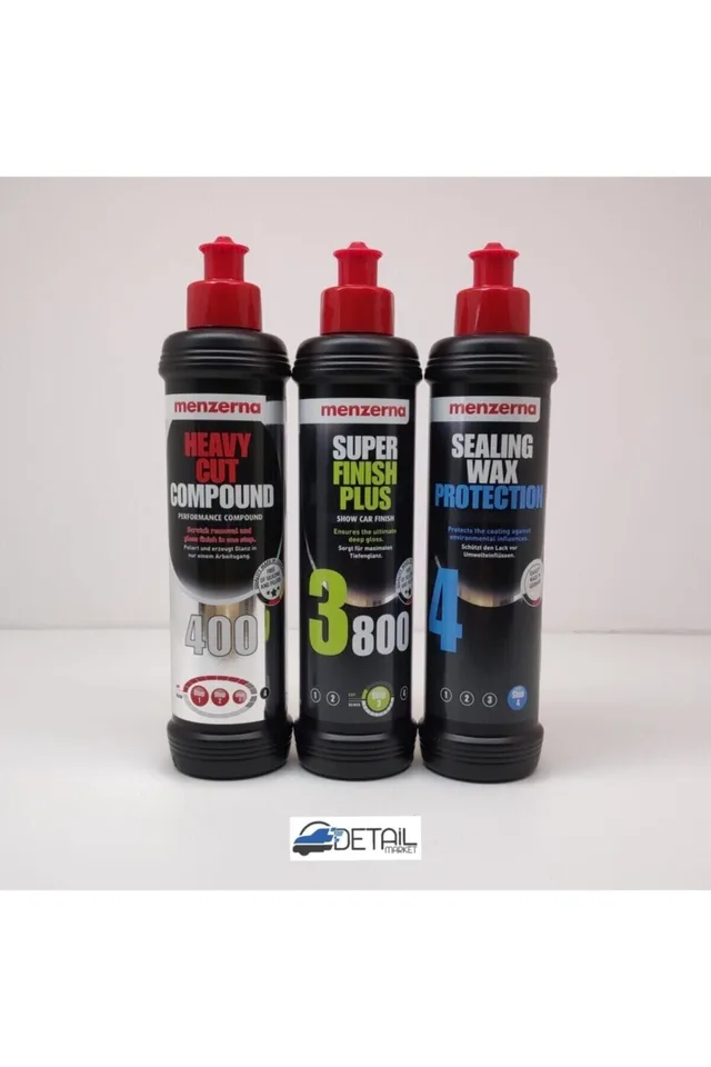 Menzerna 400 Kalın 3800 Hare Giderici Sealingwax Boya Koruma Seti 250 ml