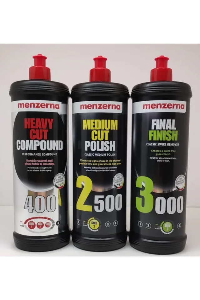 Menzerna 400 Kalın Pasta 2500 İnce Pasta Powerlock Boya Koruma Seti 1 lt