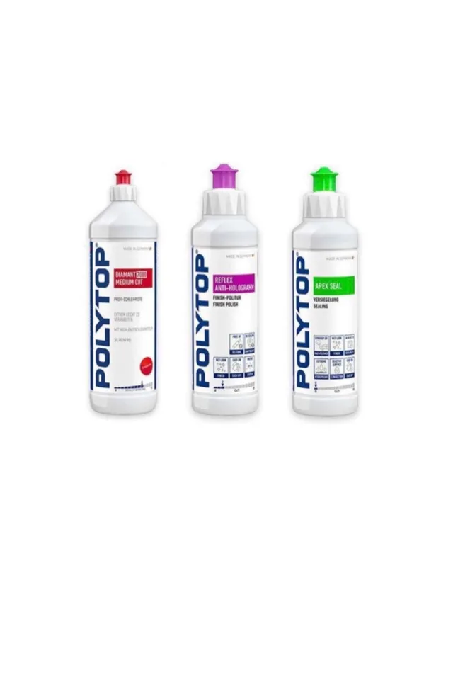 Polytop 5000 İnce Pasta Reflex Hare ve Apex Boya Koruma Seti 250 ml