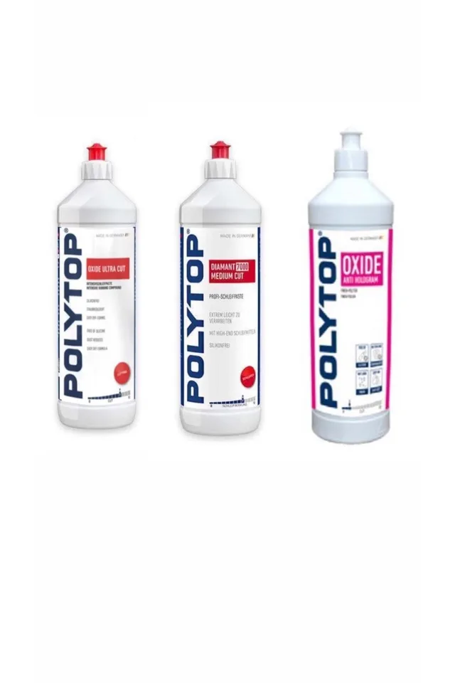 Polytop Oxide Ultra Kalın 5000 İnce Pasta Antihologram Hare Giderici Set 1 lt