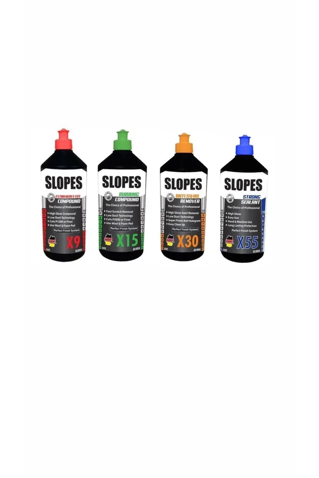 Slopes X9 Extra Kalın X15 İnce Pasta X30 Hare ve X55 Boya Koruma Seti 1 lt