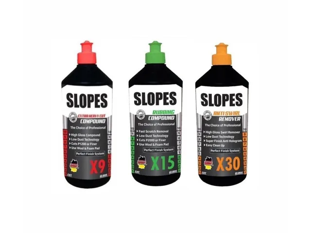 Slopes X9 Extra Kalın X15 İnce Pasta X30 Hare Giderici Seti 1 lt