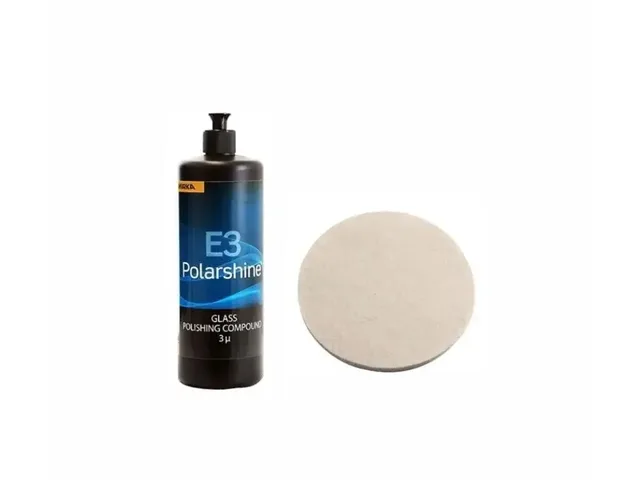 Mirka E3 Cam Pastası 1 lt & SGCB Cam Keçesi 150 mm Set
