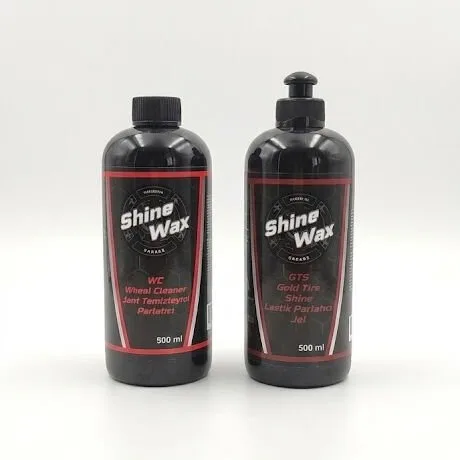 Shine Wax Jant Temizleyici & Lastik Parlatıcı Jel 500 ml 2'li Set